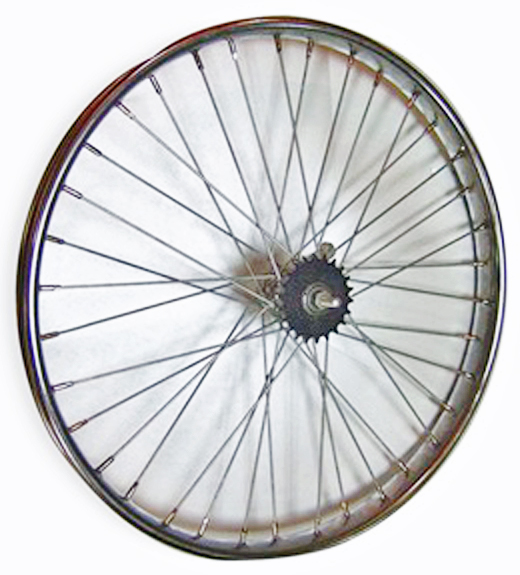 Wheel Rear 26 X 2.125 Shimano Coaster Brake Steel Chrome Worksman Rim, 36-11ga spokes 